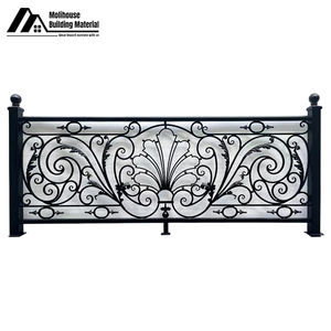 Garde-corps pour balcon Fabricant Vente en gros Zinc Acier Aluminium Art Plate-forme Toit Garde-corps de sécurité Intérieur <span class=keywords><strong>Baie</strong></span> Fenêtre Garde-corps - Product Image 5