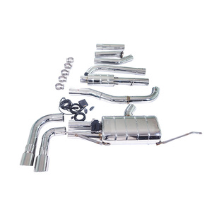 Scarico con valvola in acciaio inossidabile per BMW <span class=keywords><strong>X3</strong></span> <span class=keywords><strong>F25</strong></span> 2.0T GFC 2016 - Terminale singolo con valvola singola e doppia uscita lato guida - Product Image 3