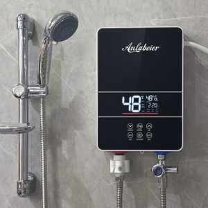 Chauffe-eau électrique instantané 220V 6000W, commande intelligente LED, étanche IPX4, montage mural, fonction ELCB pour hôtel - Product Image 1