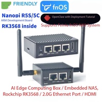 Carte de développement Linux NanoPi R5C pour Rockchip RK3568B2, 4 Go de RAM, 32 Go EMMC, Ethernet, USB, WIFI/BLE Kit