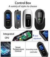 Chargeur EV portable OEM EVSE, nouveau, 3,5 kW/7 kW, type 1/type 2/GBT, IP65, application intelligente pour la maison, station de charge rapide pour véhicules électriques de niveau 2