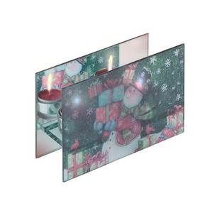 <b>Tea</b> <b>Light</b> Holder Double 185 X 120 Mm Christmas Decorative Mirror Finish - Product Image 1