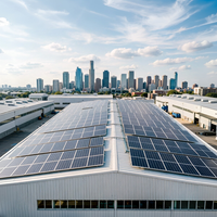 Structure de montage solaire photovoltaïque universelle pour toit en tuiles d'acier ondulé, alliage zinc-aluminium-magnésium, galvanisation à chaud, garantie 25 ans