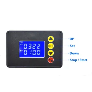 DC12V/24V AC110-220V <strong>Programmable</strong> Digital Timer Switch LED Dual Display Delay Relay Control <strong>Module</strong> Timing Controller 9999 99:99 - Product Image 4