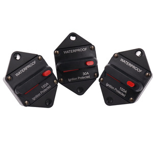 Interrupteur <span class=keywords><strong>de</strong></span> modification audio pour <span class=keywords><strong>voiture</strong></span> Porte-fusible automatique en alliage <span class=keywords><strong>de</strong></span> zinc Montage par soudage à 1 pôle Protection <span class=keywords><strong>de</strong></span> l'alimentation Disjoncteur <span class=keywords><strong>de</strong></span> récupération - Product Image 5