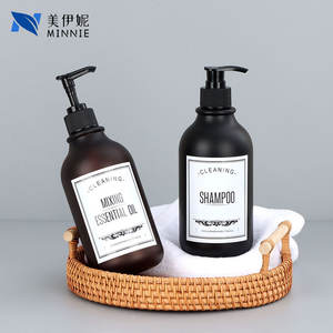 Minnie 300ml Plastic Shower Gel Bottle 500ml Pump Bottle Lotion Shampoo <b>Container</b> With Label Customizable Daily Care - Product Image 3