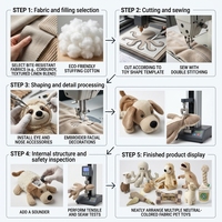 Jouets pour animaux de compagnie en peluche interactifs, couineurs, mignons, décontractés, en forme de légumes, fruits, animaux de dessin animé, résistants aux morsures, pour chats et chiens, vente en gros