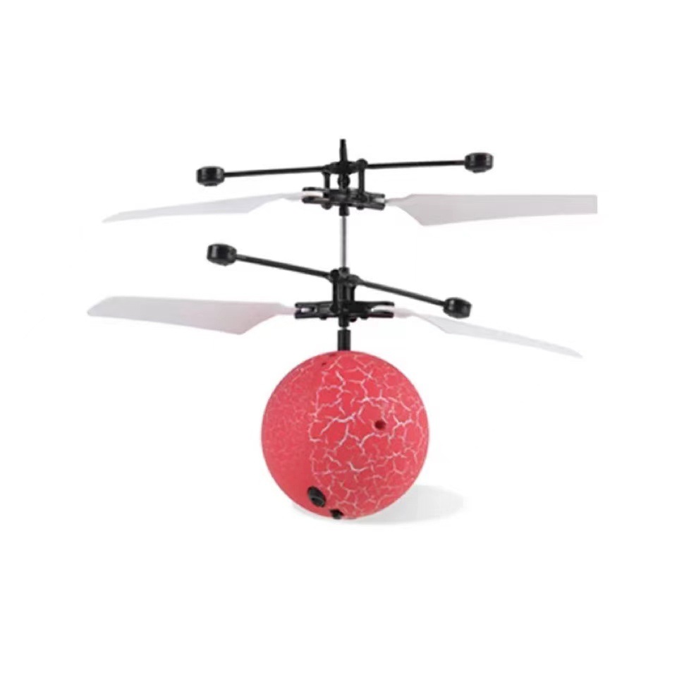Cracked Red Flying Ball