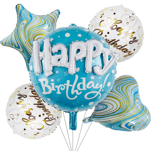 5 pezzi palloncino di Helium di san valentino rotondo da 22 pollici palloncino di <span class=keywords><strong>buon</strong></span> <span class=keywords><strong>compleanno</strong></span> amore palloncino regalo Baby Shower palla sulla decorazione di sfondo della palla - Product Image 5