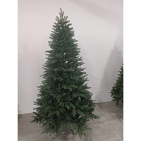Sapin de Noël artificiel floqué anti-chute en PE de haute densité avec LED