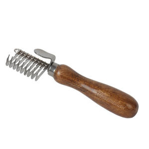 Dapat disesuaikan sisir rambut anjing simpul terbuka kayu sisir kecantikan desain seperti pisau Walnut untuk kucing persediaan hewan peliharaan bulu untuk membersihkan - Product Image 4