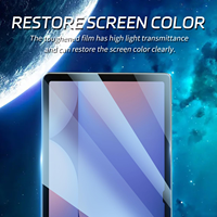 Protection d'écran en verre trempé anti-rayures 2.5D 9H pour tablette Samsung Galaxy Tab S7+/S8+/S9+/S10+/S7FE/S9FE 12.4 pouces