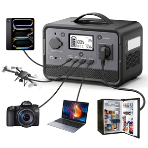 Station d'alimentation portable OEM pour camping en extérieur 350W 500W 700W 1000W 2400W 110V 220V, générateur solaire d'urgence - Product Image 1