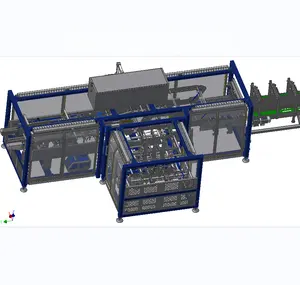 Beverage bottles carton packing machine/full open type cardboard carton case packer