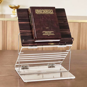 Soporte plegable <span class=keywords><strong>de</strong></span> acrílico Lucite Shtender para libros, soporte ajustable para libros <span class=keywords><strong>de</strong></span> oración judaica, <span class=keywords><strong>atril</strong></span> <span class=keywords><strong>de</strong></span> mesa judío para Shul y el hogar - Product Image 4