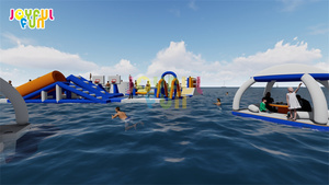 Plateforme flottante <span class=keywords><strong>gonflable</strong></span> pour fête JOYFUL FUN, plateforme <span class=keywords><strong>gonflable</strong></span> pour tente - Product Image 4