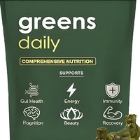 224 Gummies de Spiruline Végétalienne pour la Santé Digestive, Intestinale, Immunitaire et Cérébrale, Riches en Multi-Vitamines et Minéraux, pour Adultes, Végétaliens