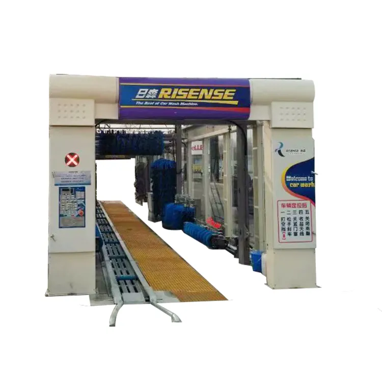 Risense best commercial tunnel brush washing full automatic car wash machine for commercial business and car wash