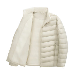 Chaqueta de Color Liso de Alta Calidad para Hombre, Invierno 2026, Ligera, de Lujo, Gruesa y Entallada - Product Image 5