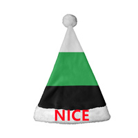 Lot de bonnets de Père Noël personnalisés arc-en-ciel, en polaire corail et polaire polaire, pour spectacles scolaires et défilés de fierté, idéal comme cadeau
