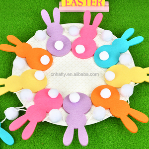 Guirnalda de Decoración de Conejitos de Pascua de Fieltro de Lana de Nueva Zelanda para Decoración de Fiesta de Pascua - Product Image 2