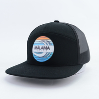 Vente en gros Casquette de camionneur Richardson 168 de haute qualité Chapeaux de camionneur vierges à bec plat 7 panneaux Logo personnalisé imprimé brodé