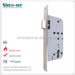 ステンレス鋼ユーロほぞ穴通路ロックラッチボルトロックボディインテリアドアロックセット - Product Image 5