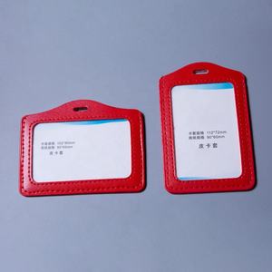 Pochette de carte plate en cuir Pu travail de travail ou porte-carte d'identité et de crédit étudiant pour cadeaux promotionnels et d'affaires - Product Image 6