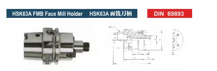 Porta utensili ad alta precisione HSK63A FMB16 FMB22 FMB27 FMB pergolato per macchine utensili CNC centro