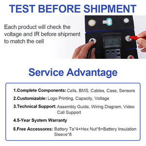 Yüksek Kapasiteli 314Ah LiFePO4 Pil Hücresi <span class=keywords><strong>3</strong></span>.2V A Sınıfı Lityum Li-İyon Pil Hücreleri Karavan Deniz Güneş Enerjisi UPS için - Product Image 4