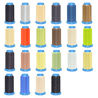 Fil à coudre en chenille monofilament de polyester, blanchi, motif transparent, 0,11 mm, noir, plusieurs couleurs, polyester