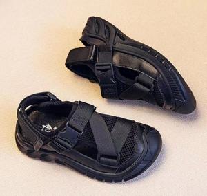 Scarpe da ragazzo ragazza sandali da passeggio in Mesh traspirante scarpe morbide Sole sandali da bambino sandali sportivi Unisex - Product Image 3