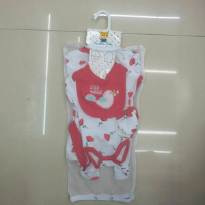 Pyjama bébé en coton doux antibactérien à cinq pièces, manches courtes, <span class=keywords><strong>Harper</strong></span>, long, pour grimper, printemps été, nouveau-né - Product Image 4