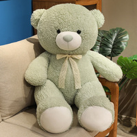 Ours en Peluche Géant Ultra Doux en Gros, Grande Peluche Ours Rose Bleue, Énorme Jouet Animal de Dessin Animé, Cadeau d'Anniversaire