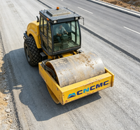 Rouleau compresseur vibrant à tambour unique CNCMC TRS12 12T avec moteur Cummins 97KW 6BT5.9 pour la construction routière et le compactage du sol