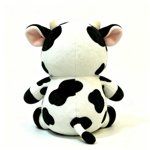 Peluche de Vaca Gorda con Manchas Blancas y Negras Personalizado, Juguete de Peluche Suave y Esponjoso para Bebés de 0 a 24 Meses, Decoración de Halloween - Product Image 3