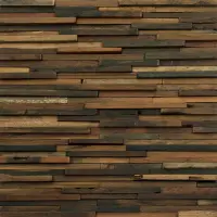 New Factory Price wood Mosaics Living Room Kitchen Backsplash brown Mosaic Wall Decor