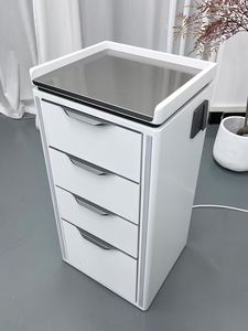DM Professional Hair Salon <b>Storage</b> Cabinet Large Capacity <b>4</b> <b>Drawer</b> Cabinet Modern Simple Salon Tool Cabinet with LED Light Beaut - Product Image 6