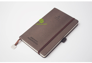 Carnets <span class=keywords><strong>de</strong></span> notes A5 à points, cuir marron, personnalisé, couverture rigide pour agenda, Journal intime, avec Logo ou marque <span class=keywords><strong>de</strong></span> Page - Product Image 2