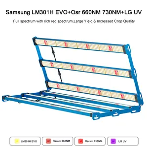 Ab'ye vergi yok! 2024 yeni Kingbrite 600W Samsung LM301H EVO + OSR (660nm + 660nm) + LG UV dönebilir barlar Led lamba bitki ışık büyümeye