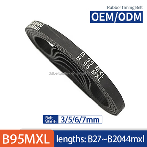 10 cái mxl B95 vòng kín vành đai cao su 95 răng chiều rộng 3mm/5mm/6mm/7mm mxl vành đai thời gian cao su - Product Image 2