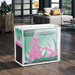 Espositore acrilico moderno eco-friendly per Pokémon Elite Trainer Box rettangolo lucidato per regalo di stoccaggio di cartone di plastica - Product Image 1