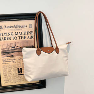 Sac à main pour femme Hion, simple, grande capacité, en tissu nylon, doublure en polyester, fermeture à rabat, fermeture éclair, ouverture et fermeture - Product Image 3