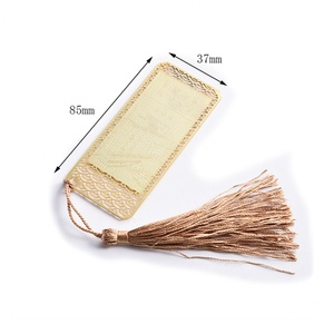 ที่คั่นหนังสือแบบกลวงชุบทองสไตล์เกาหลี ที่คั่นหนังสือโลหะสแตนเลสแบบสลักลาย  รับสั่งทำตามแบบ - Product Image 5