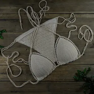 Cotton Handmade crochet Bikini swimsuit set