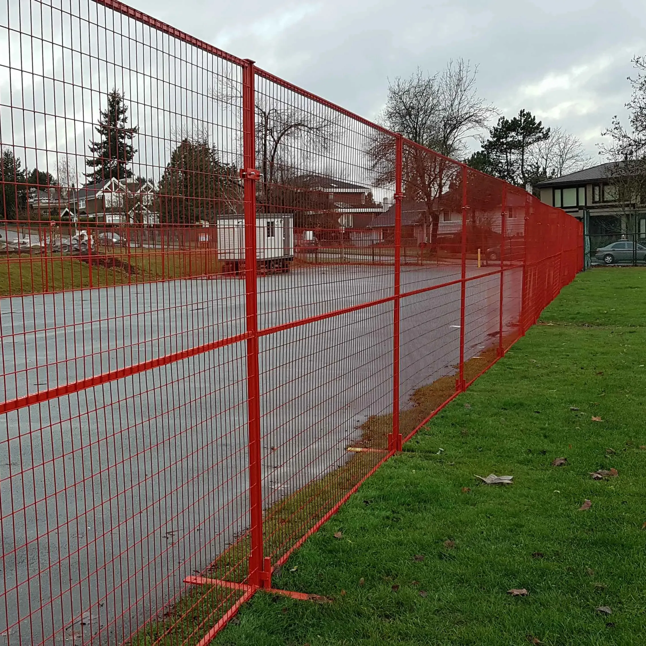 2.1*2.4m avustralya standartları inşaat kaynaklı kanada geçici bina çit