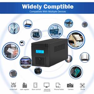 信頼性の高い3000VA 1800W AVR UPS、高速充電、メタルケース & LCD、医療機器に最適 - Product Image 2