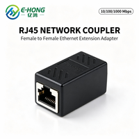 Coupleur RJ45 CAT6 en ligne femelle-femelle, connecteur d'extension de câble Ethernet Gigabit LAN, Plug and Play