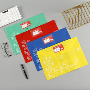 Busta Portadocumenti in <span class=keywords><strong>Plastica</strong></span> PP Formato A4 con Bottone, Cartella Portadocumenti Trasparente - Product Image 1