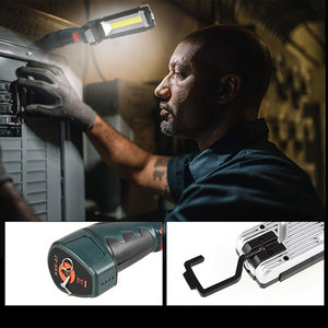 Lampe d'<span class=keywords><strong>inspection</strong></span> magnétique <span class=keywords><strong>Flexible</strong></span> LED, torche USB Rechargeable, éclairage de travail COB, pour Garage - Product Image 6